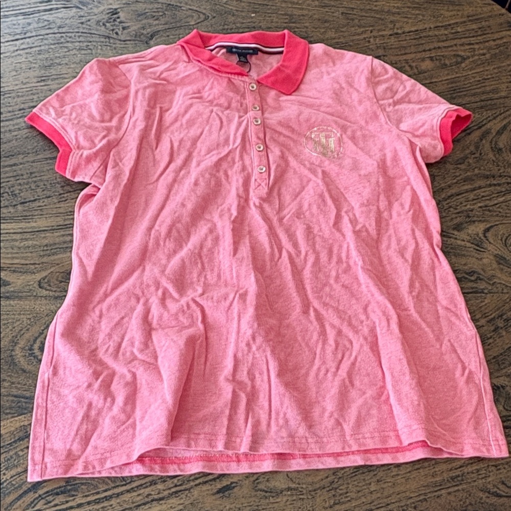 Tommy Hilfiger Pink Polo with Red Details